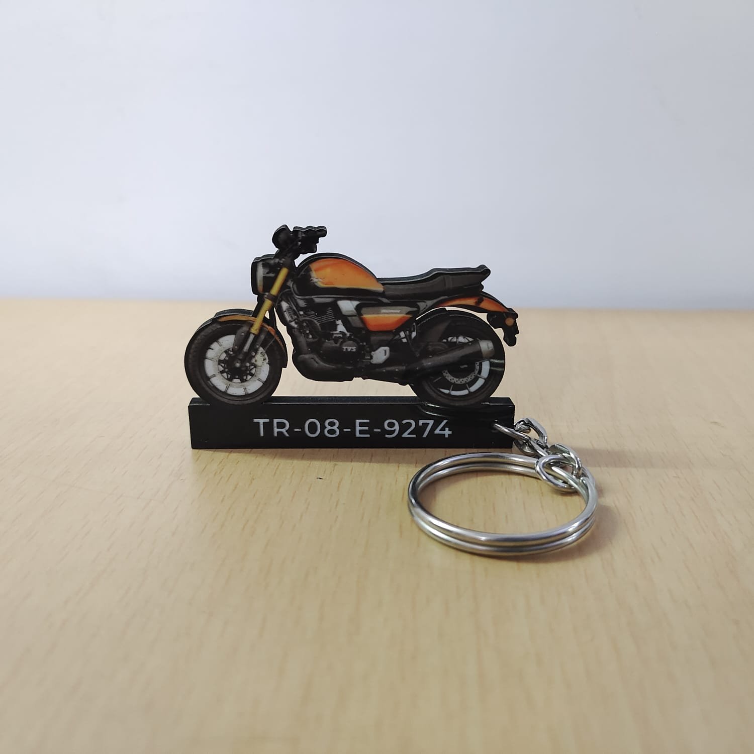 Ronin Blaze Wooden Keychain - Image 2