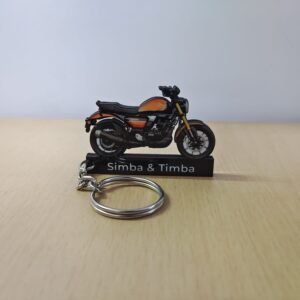 Ronin Blaze Wooden Keychain