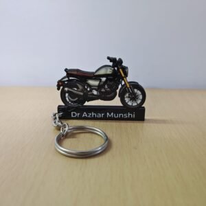 Personalized Bike Miniature Keychain With Name