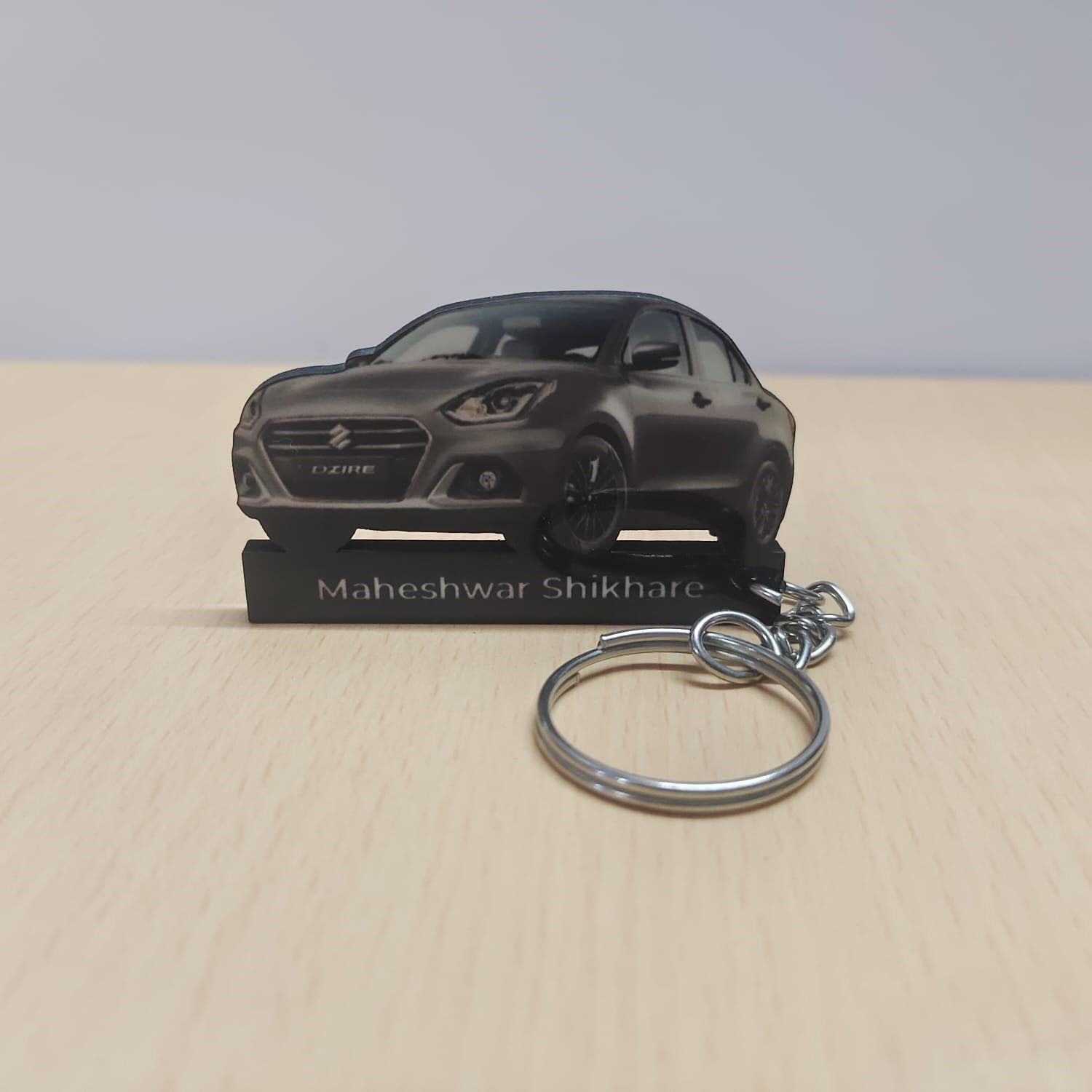 Minimalist Wooden Keychain – Clean Design - Image 2