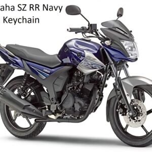 Navy Blue Unique Bike Keychain