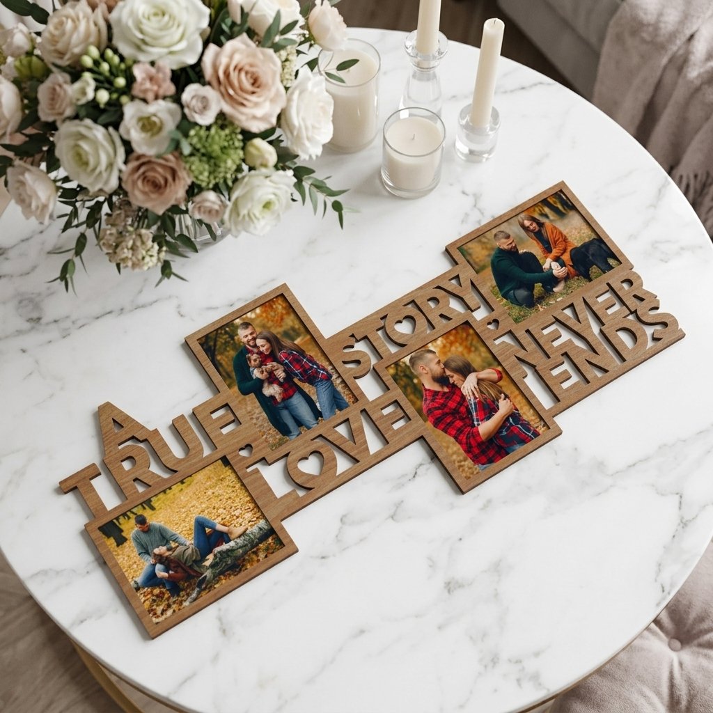 A True Love Story Never Ends Photo Frame 008