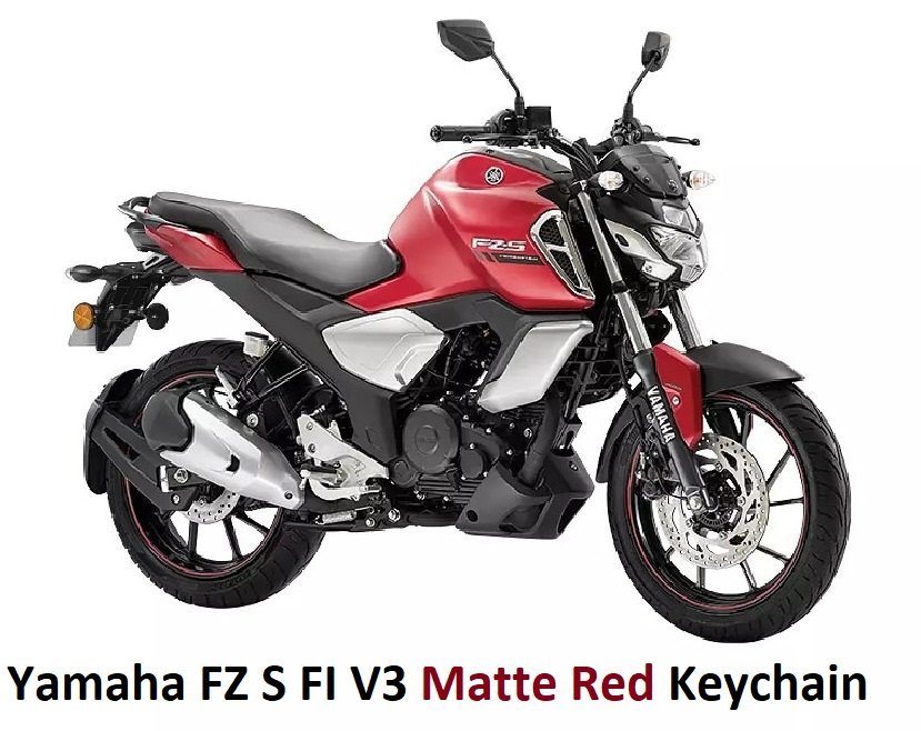 Custom Yamaha FZ S FI V3 Red Keychain