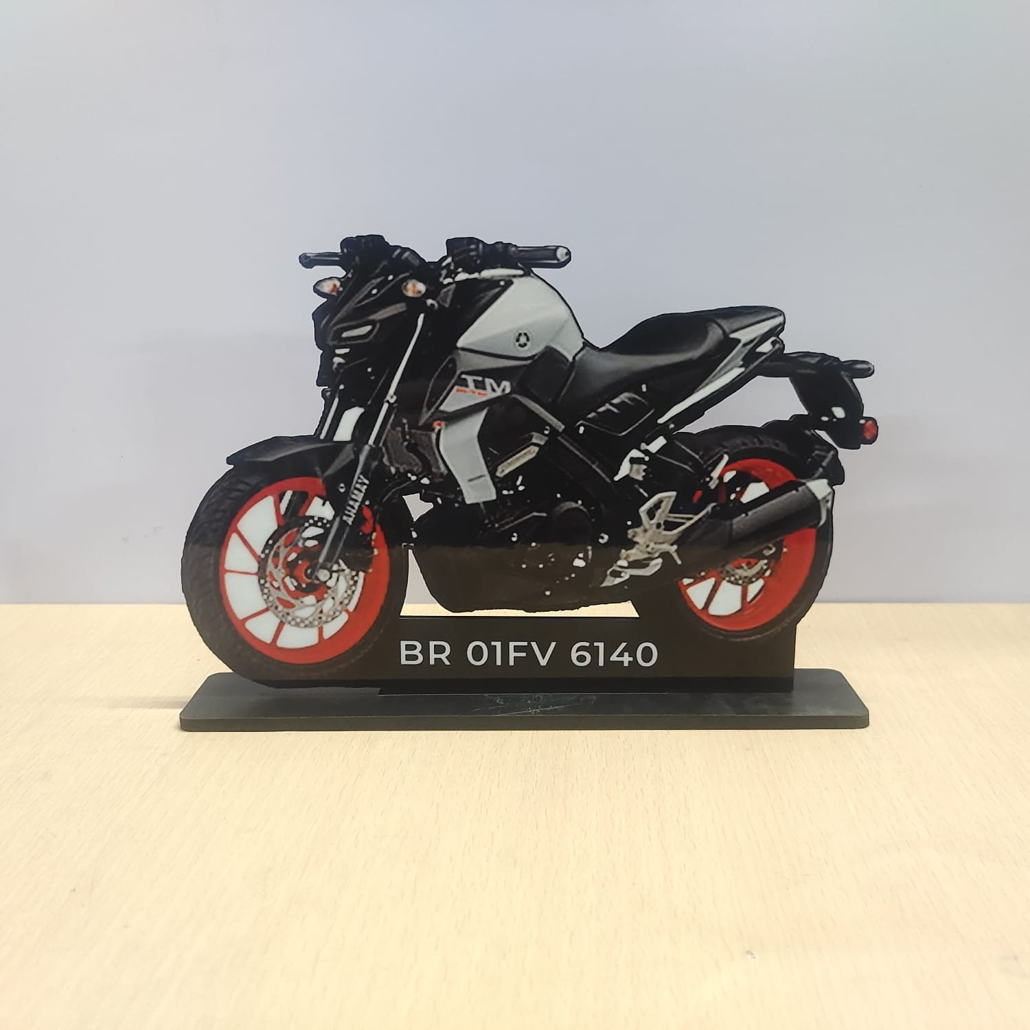 Personalized Bike Model Keychain with Name - Image 2