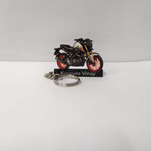 Ice Fluo Vermilion Bike Keychain