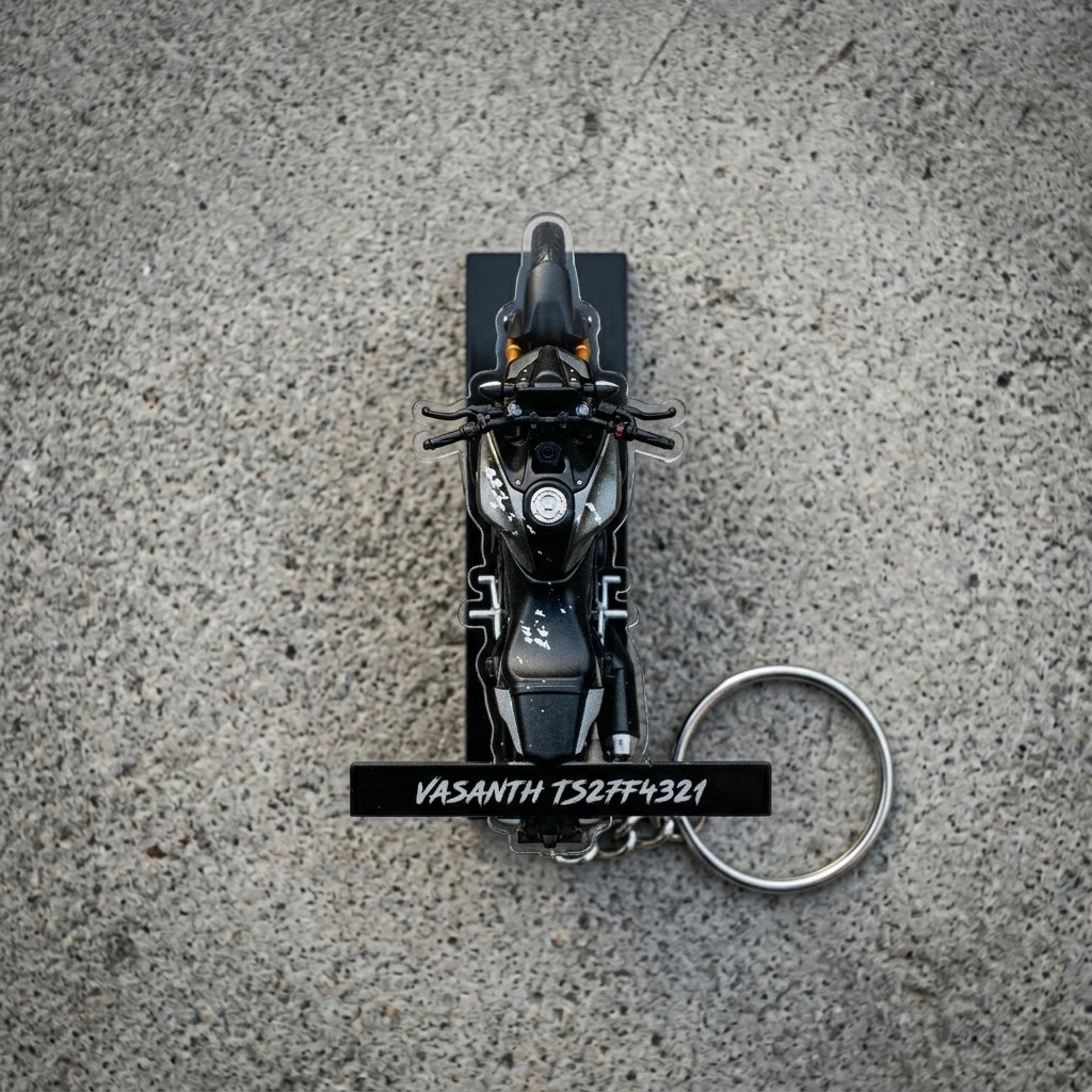 Best Yamaha MT 15 V2 Wooden Keychain - Image 2