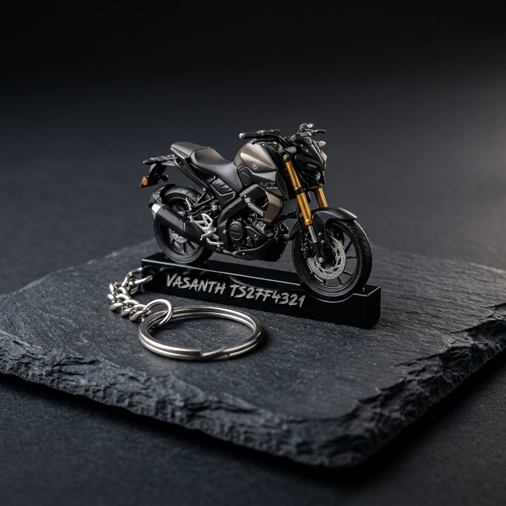 Best Yamaha MT 15 V2 Wooden Keychain - Image 3