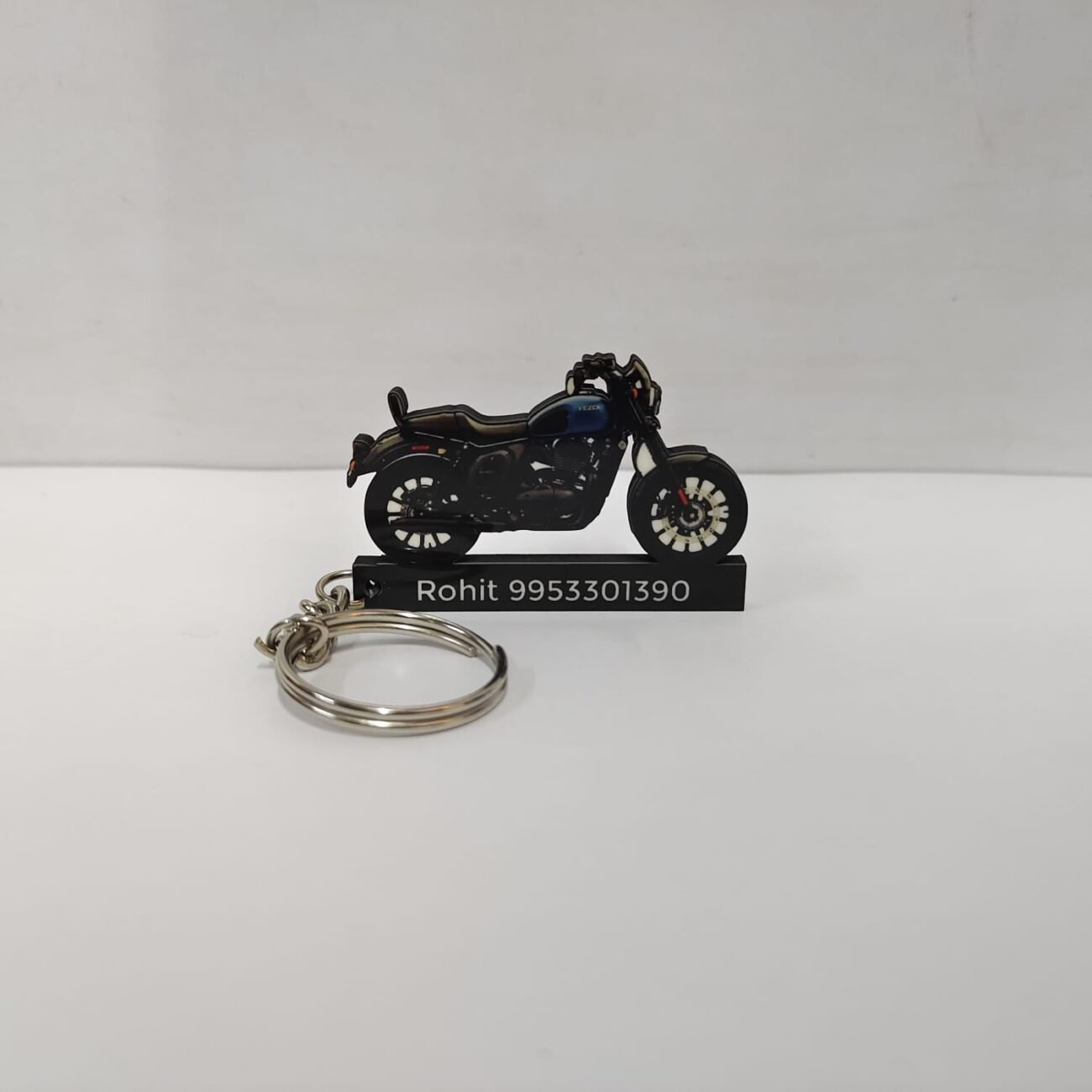 Best Roadster Blue Customized Keychain