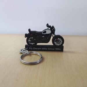 Best Glacial White bike Keychain
