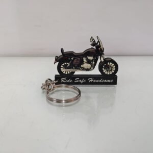 Best Roadster Chrome Grey Bike Keychain