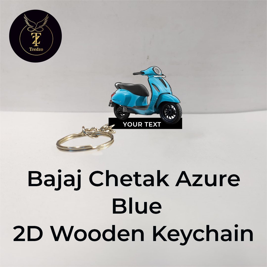 Best Bajaj Chetak Wooden Keychain