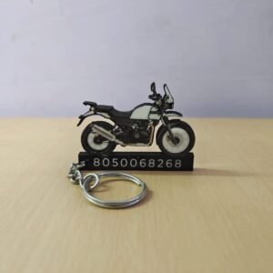 Snow White Himalayan 411Adventure Bike Keychain